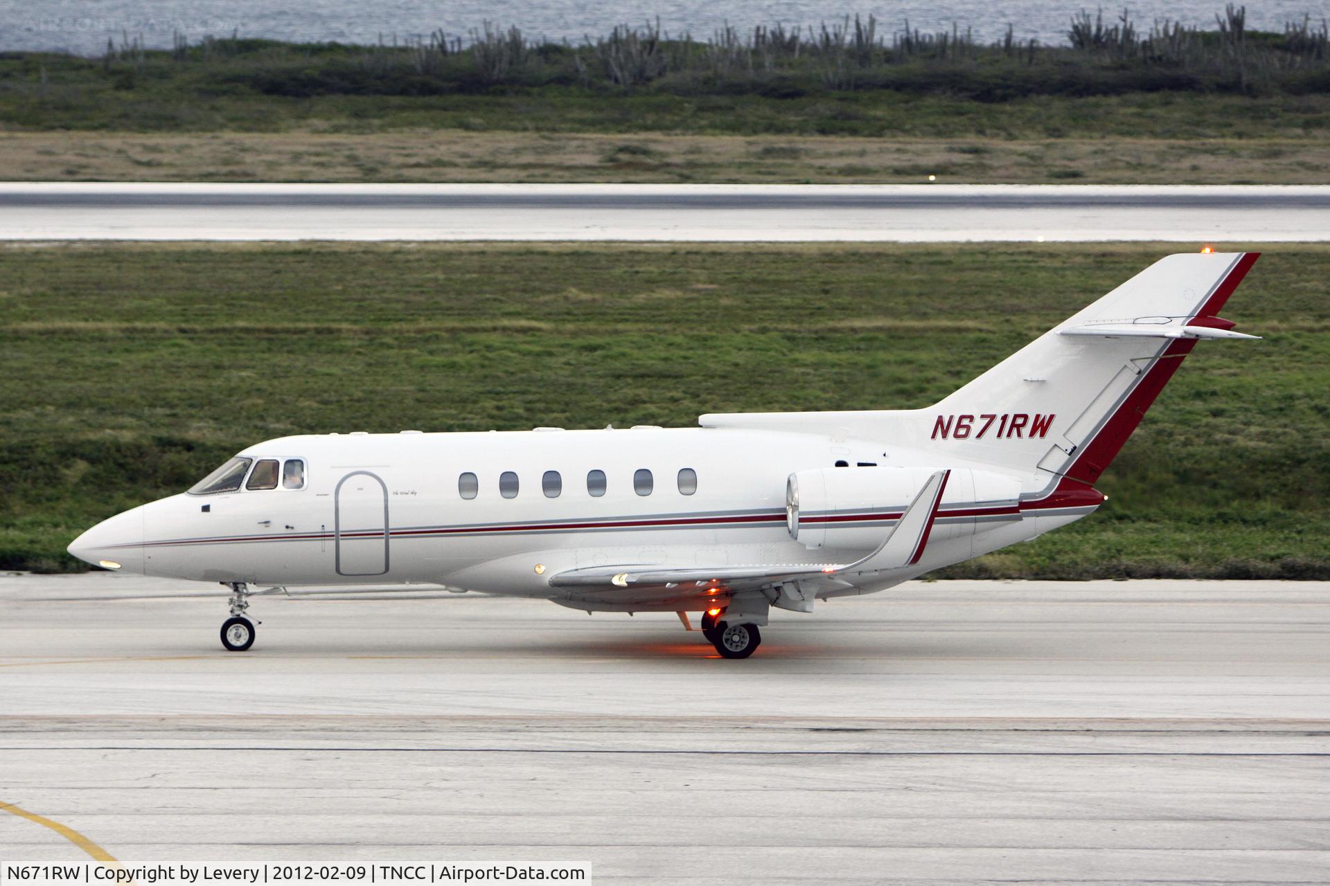 N671RW, 1993 Raytheon Corporate Jets Inc BAe.125-800A C/N 258244, After his first visit to Curacao, President of Haiti on his way home.