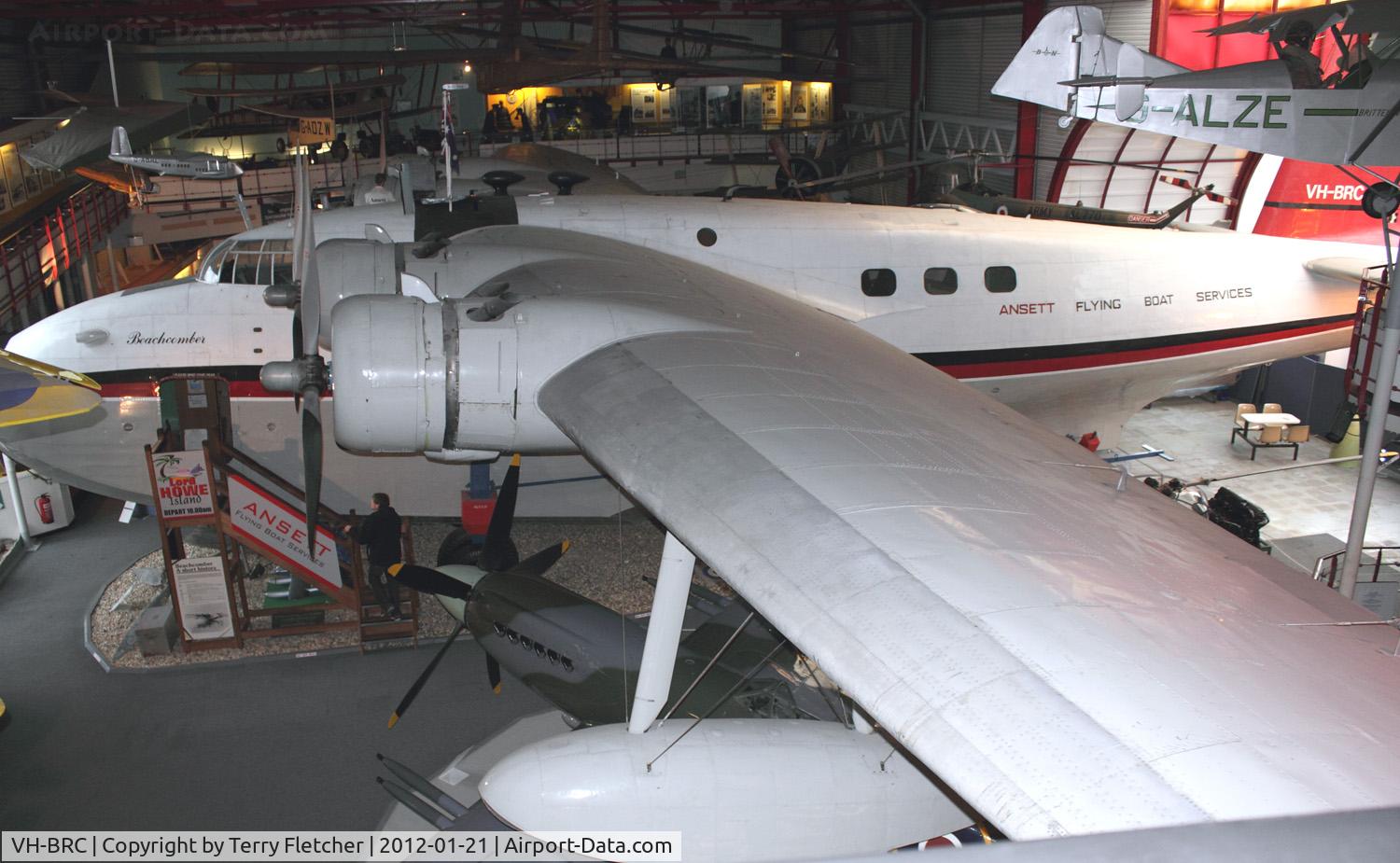 VH-BRC, 1943 Short S.25 Sandringham 4 C/N SH.55C, VH-BRC (Beachcomber), 1943 Short S-25 Sandringham 4, c/n: SH55C at Solent Sky Museum at Southampton