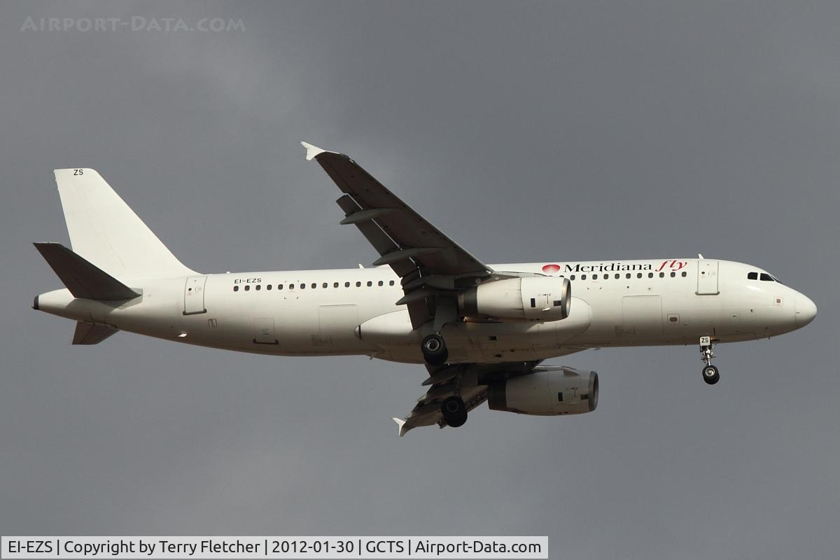 EI-EZS, 2008 Airbus A320-232 C/N 1823, Meridiana's 2008 Airbus A-320-232, c/n: 1823 (ex Jetblue and Blue Wings)