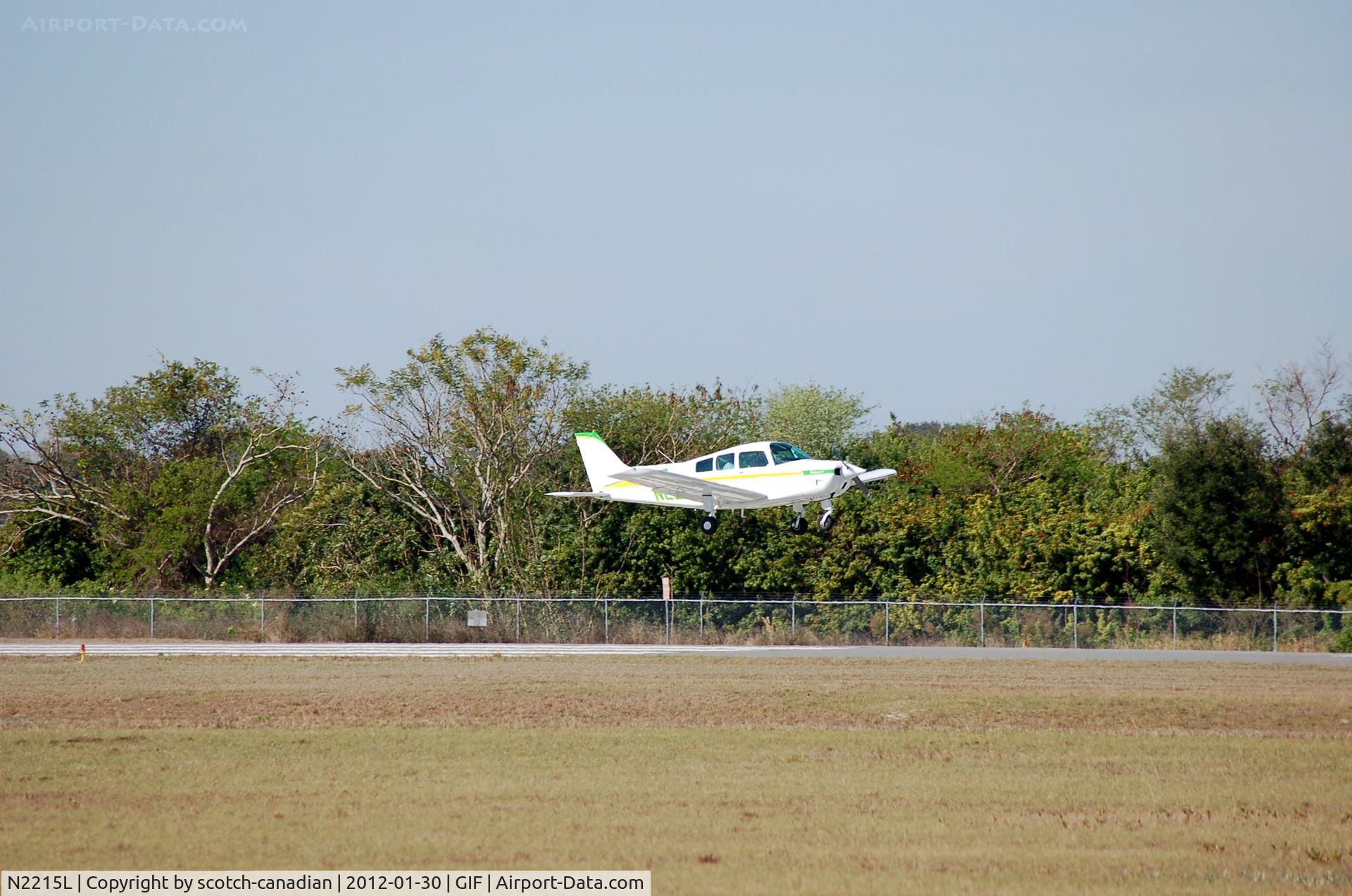 N2215L, 1977 Beech C23 Sundowner 180 C/N M-1868, 1977 Beech C23 Sundowner N2215L at Gilbert Airport, Winter Haven, FL
