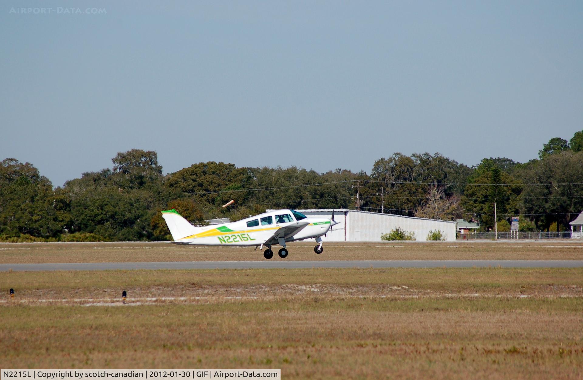 N2215L, 1977 Beech C23 Sundowner 180 C/N M-1868, 1977 Beech C23 Sundowner N2215L at Gilbert Airport, Winter Haven, FL