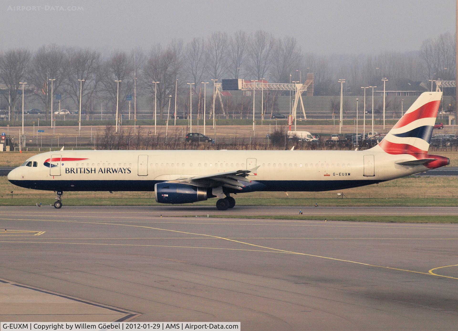 G-EUXM, 2007 Airbus A321-231 C/N 3290, Taxi to the runway of Schiphol Airport