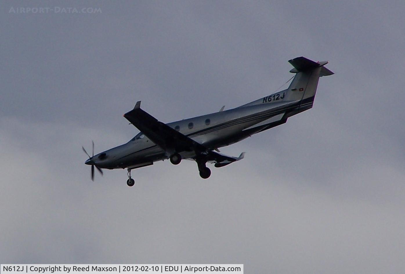 N612J, 2003 Pilatus PC-12/45 C/N 494, On final, EDU