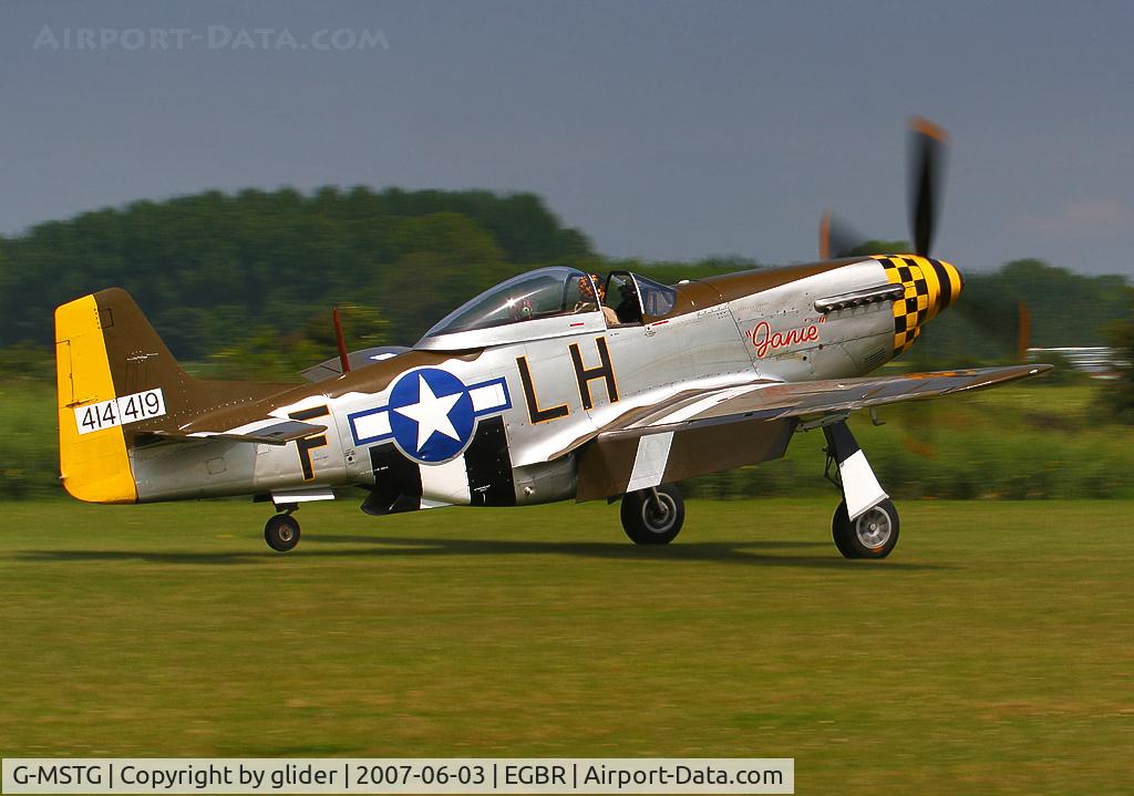 G-MSTG, 1945 North American P-51D Mustang C/N 124-48271, Very welcome visitor..