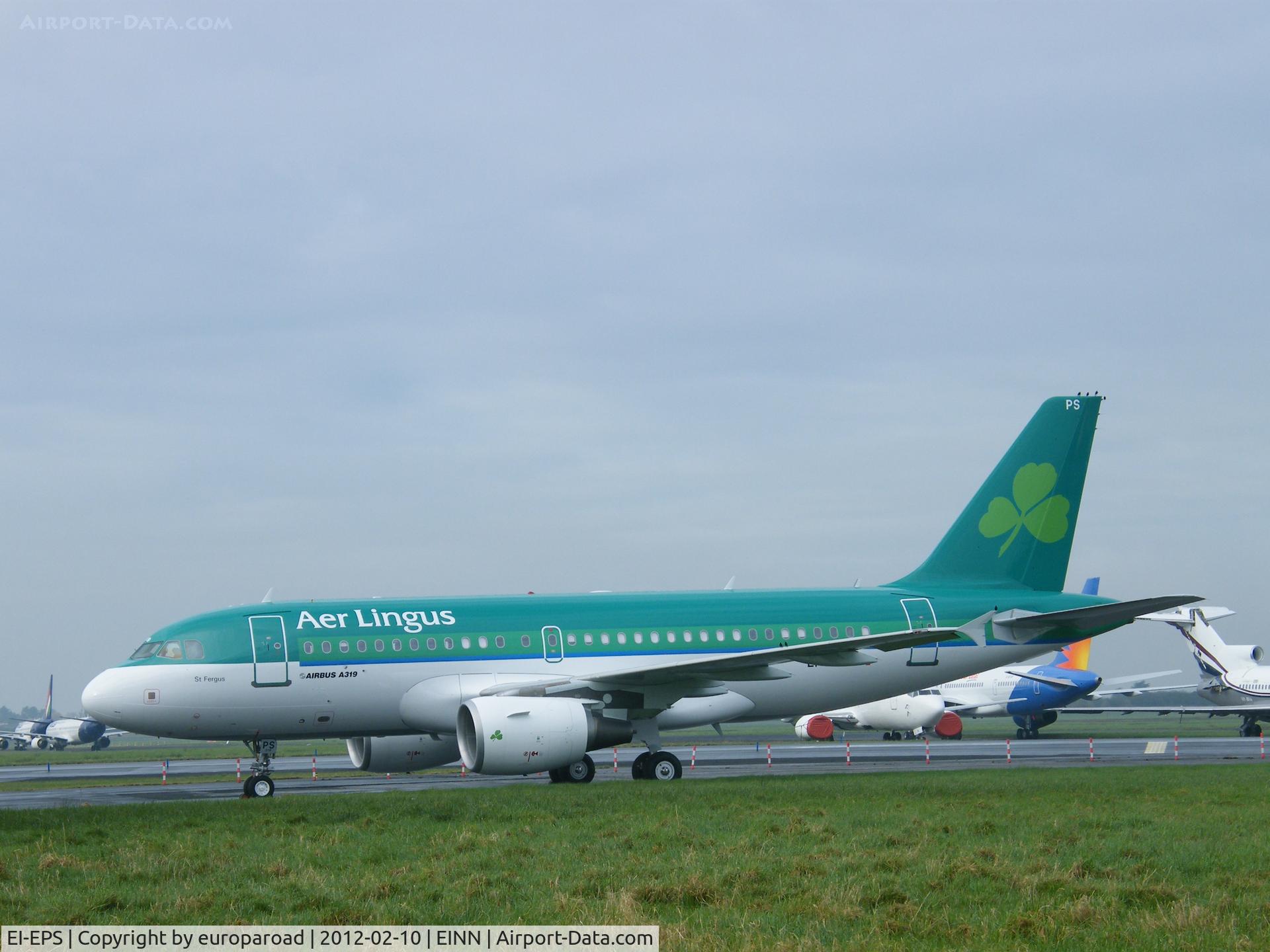 EI-EPS, 2008 Airbus A319-111 C/N 3377, EI-EPS AT SHANNON ON 10-02-2012