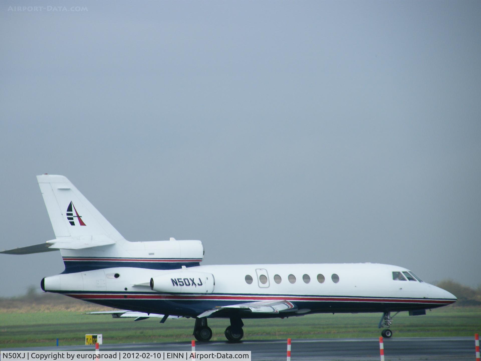N50XJ, 1981 Dassault-Breguet Falcon 50 C/N 80, N50XJ DEP EINN 10-02-2012
