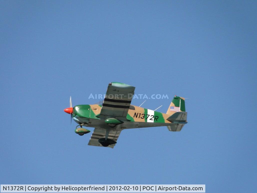 N1372R, 1976 Grumman American AA-1B Trainer C/N AA1B0672, Westbound and climbing