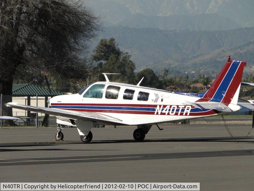 N40TR, 1977 Beech A36 Bonanza 36 C/N E-1190, Parked in transient parking