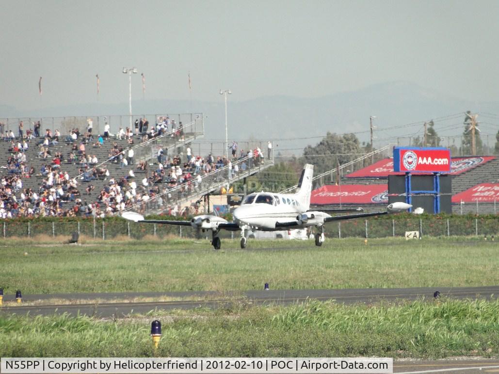 N55PP, 1972 Cessna 414 Chancellor C/N 414-0366, Starting take off roll on runway 26L