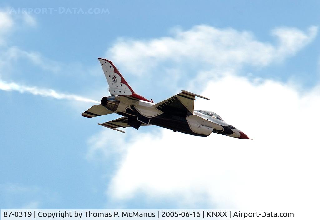87-0319, 1987 General Dynamics F-16C Fighting Falcon C/N 5C-580, NAS Willow GRove, PA, 16 June 2005