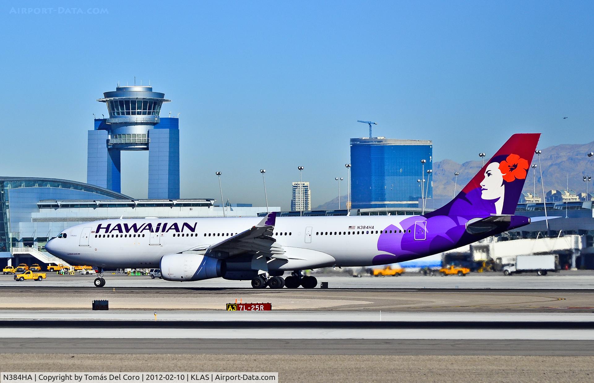 N384HA, 2011 Airbus A330-243 C/N 1259, N384HA Hawaiian Air 2011 Airbus A330-243 C/N 1259

- Las Vegas - McCarran International (LAS / KLAS)
USA - Nevada, February 10, 2012
Photo: Tomás Del Coro