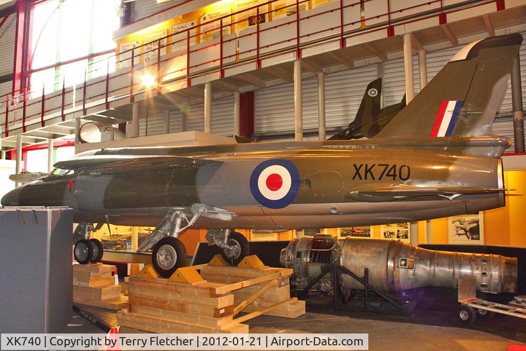 XK740, 1957 Folland Gnat F.1 (Fo-141) C/N FL4, Folland Gnat F1 (Fo-141), c/n: FL4 at Solent Sky Museum Southampton