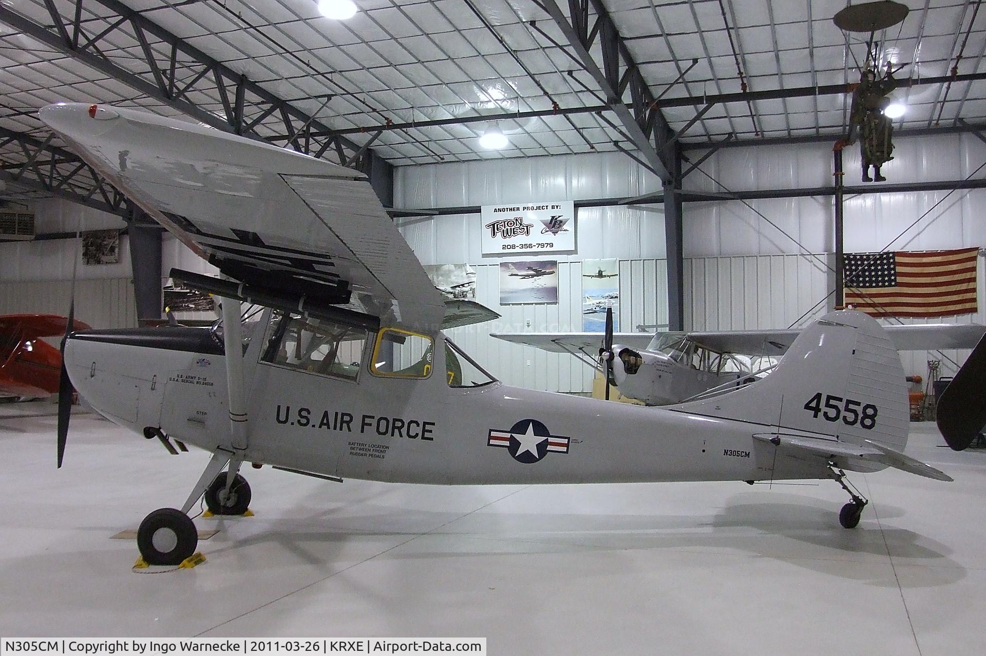 N305CM, 1957 Cessna 305C (0-1E) C/N 24558, Cessna 305C (O-1E Bird Dog) at the Legacy Flight Museum, Rexburg ID