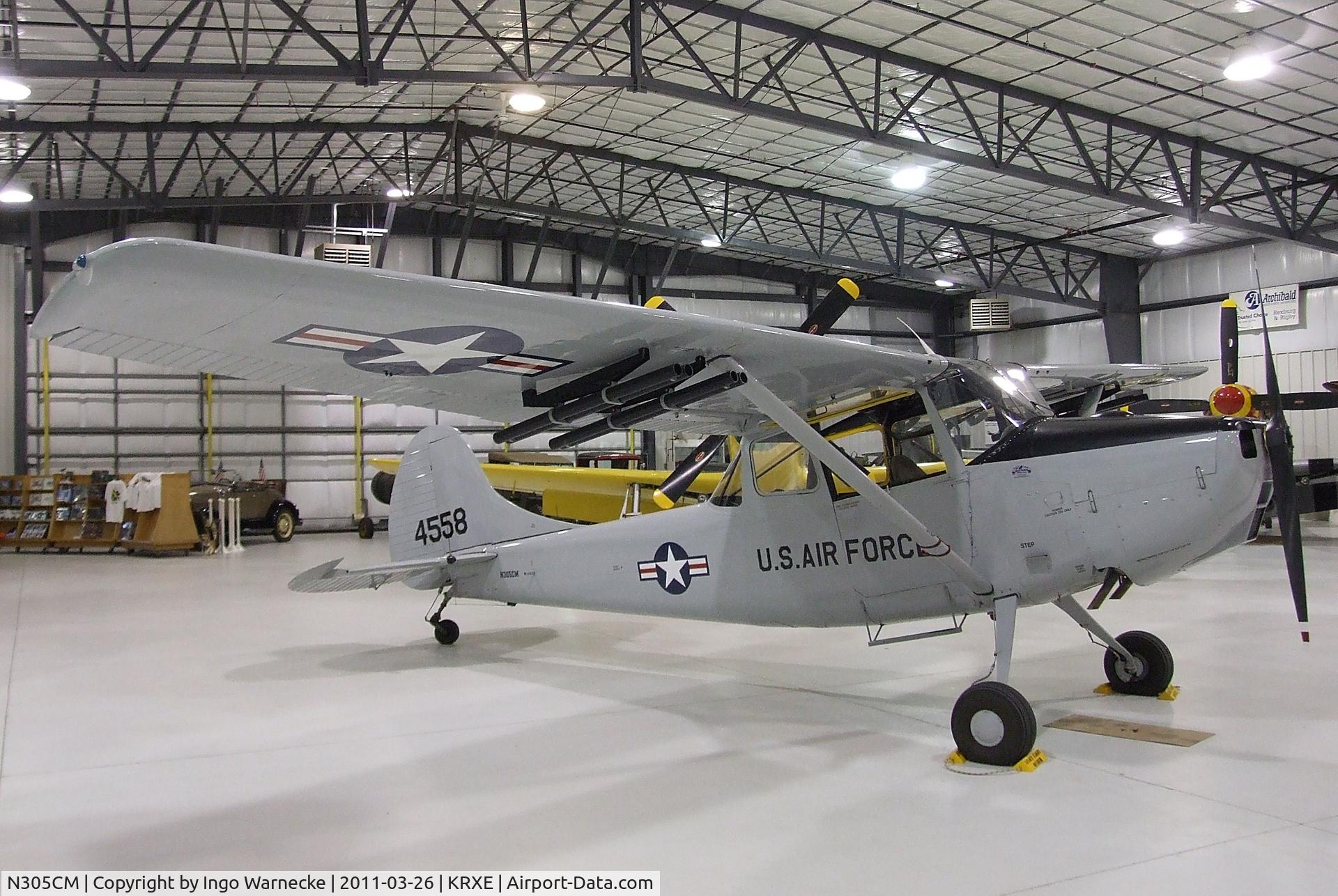 N305CM, 1957 Cessna 305C (0-1E) C/N 24558, Cessna 305C (O-1E Bird Dog) at the Legacy Flight Museum, Rexburg ID