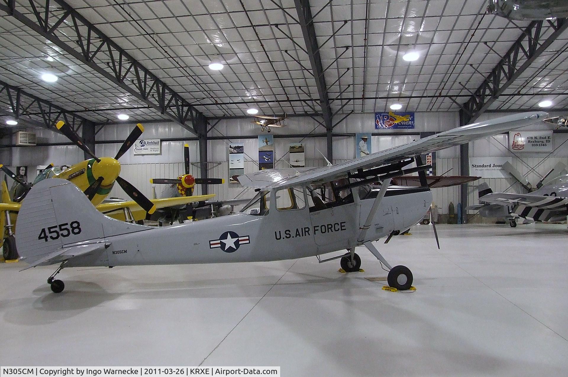 N305CM, 1957 Cessna 305C (0-1E) C/N 24558, Cessna 305C (O-1E Bird Dog) at the Legacy Flight Museum, Rexburg ID