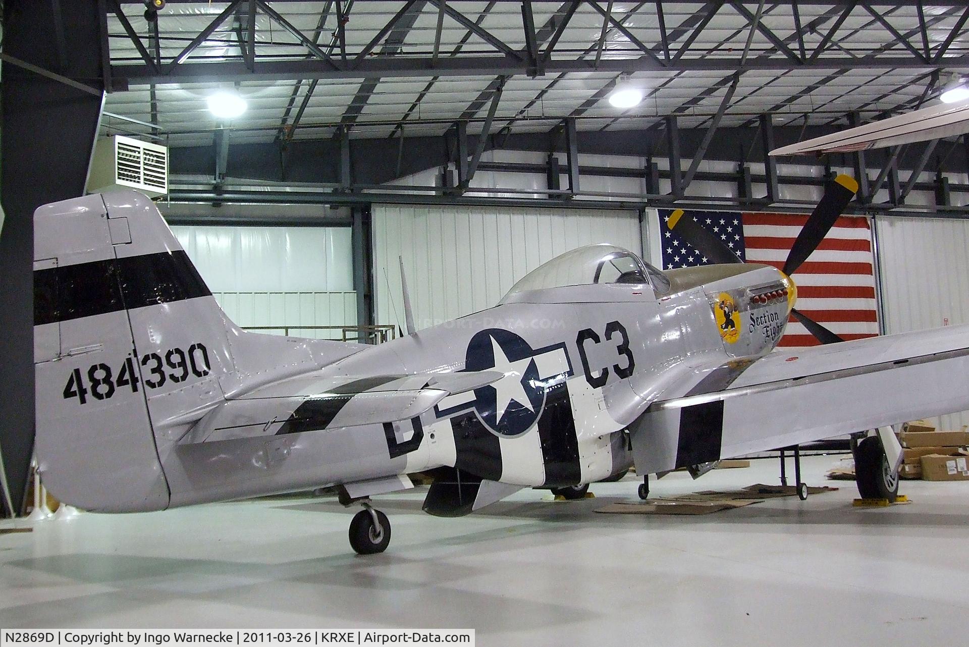 N2869D, 1944 North American P-51D Mustang C/N 124-44246 (44-84390), North American P-51D Mustang at the Legacy Flight Museum, Rexburg ID