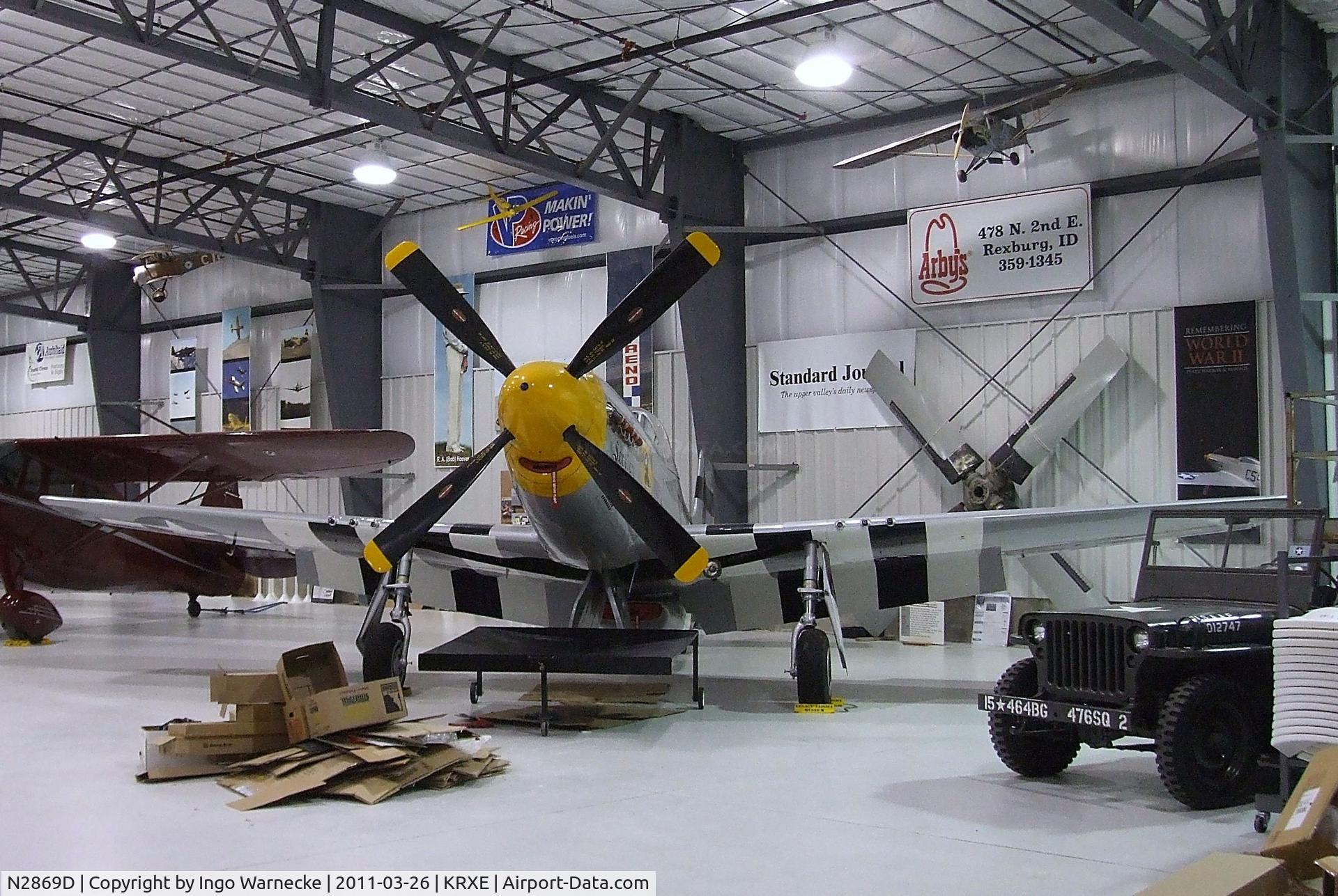 N2869D, 1944 North American P-51D Mustang C/N 124-44246 (44-84390), North American P-51D Mustang at the Legacy Flight Museum, Rexburg ID