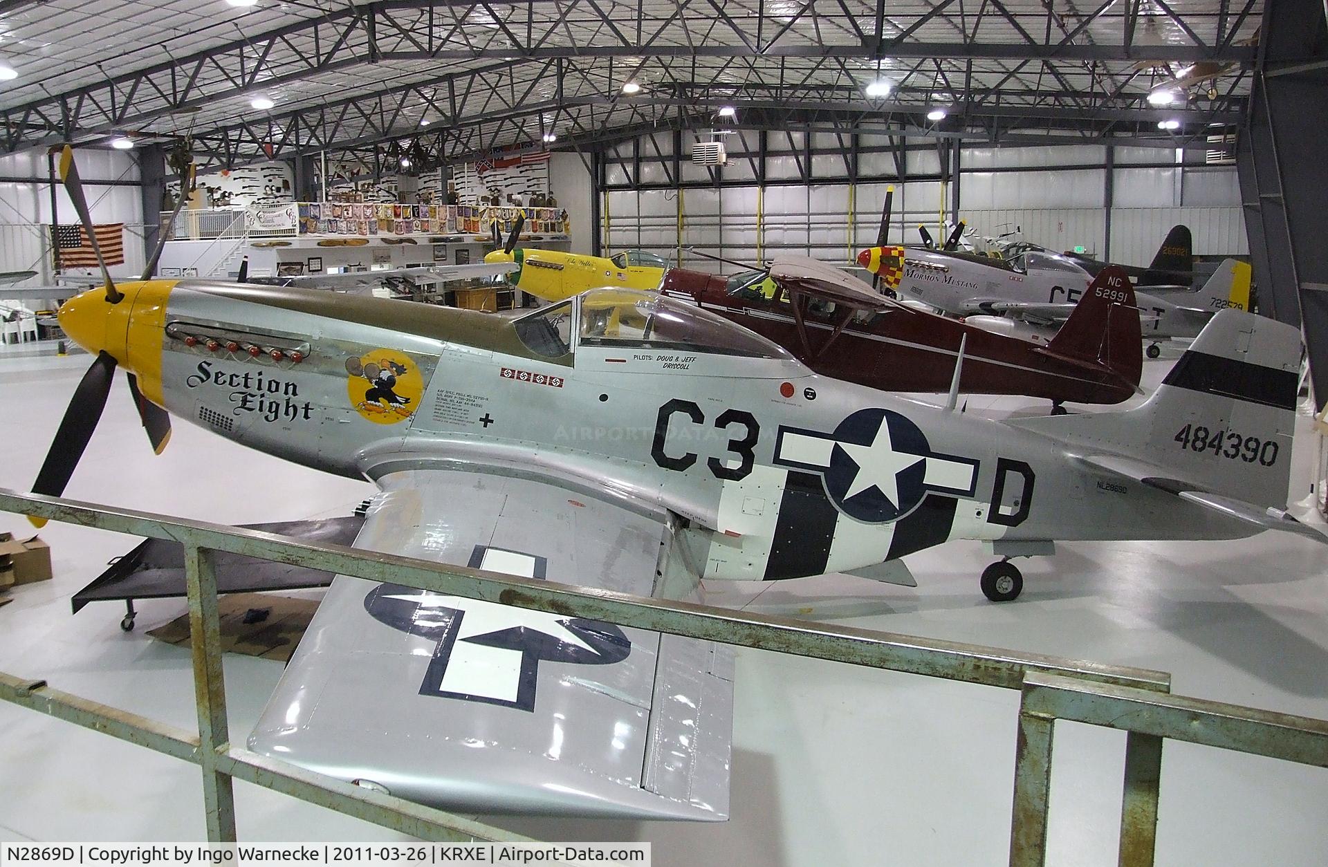 N2869D, 1944 North American P-51D Mustang C/N 124-44246 (44-84390), North American P-51D Mustang at the Legacy Flight Museum, Rexburg ID