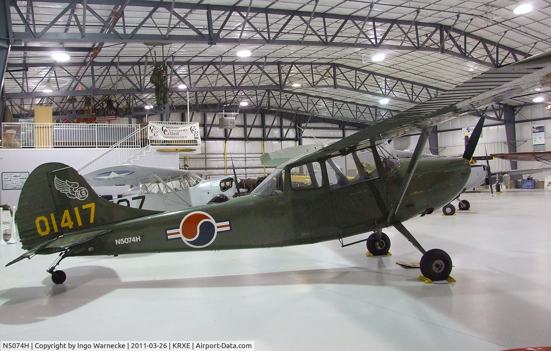 N5074H, 1950 Cessna 305A C/N 21091, Cessna 305A (L-19A / O-1A) Bird Dog at the Legacy Flight Museum, Rexburg ID