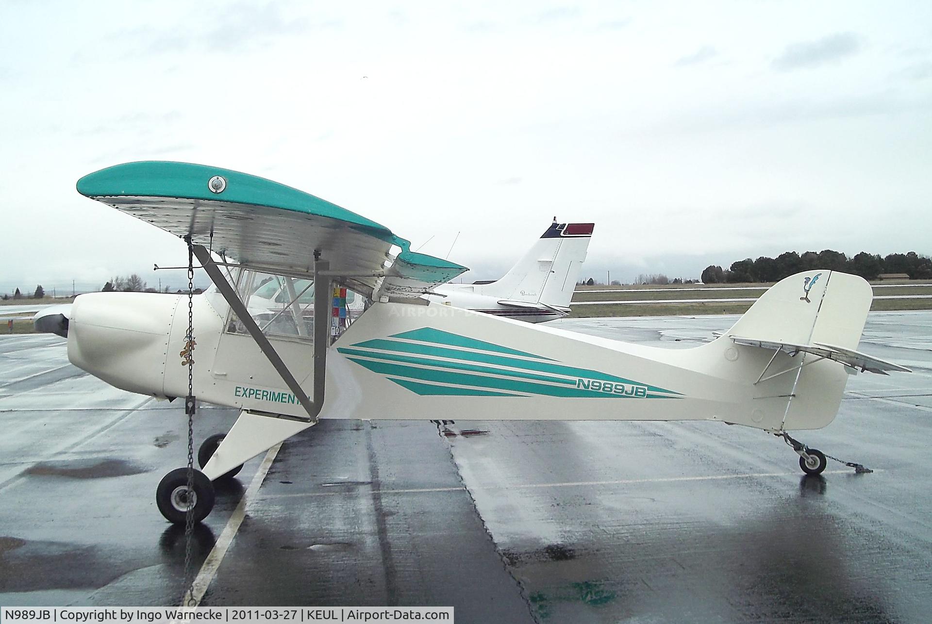 N989JB, 1998 Montana Coyote STOL C/N 9810, Bingham Montana Coyote at Caldwell Industrial airport, Caldwell ID