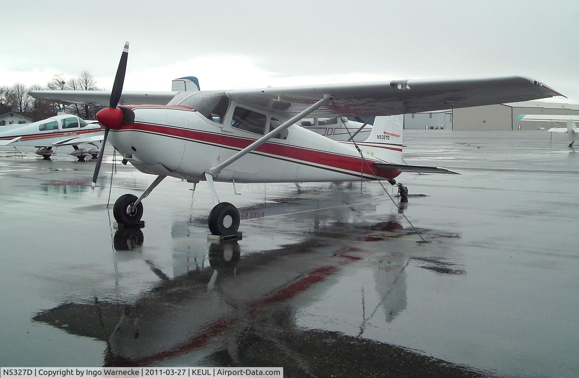 N5327D, 1958 Cessna 180A C/N 50225, Cessna 180A Skywagon at Caldwell Industrial airport, Caldwell ID