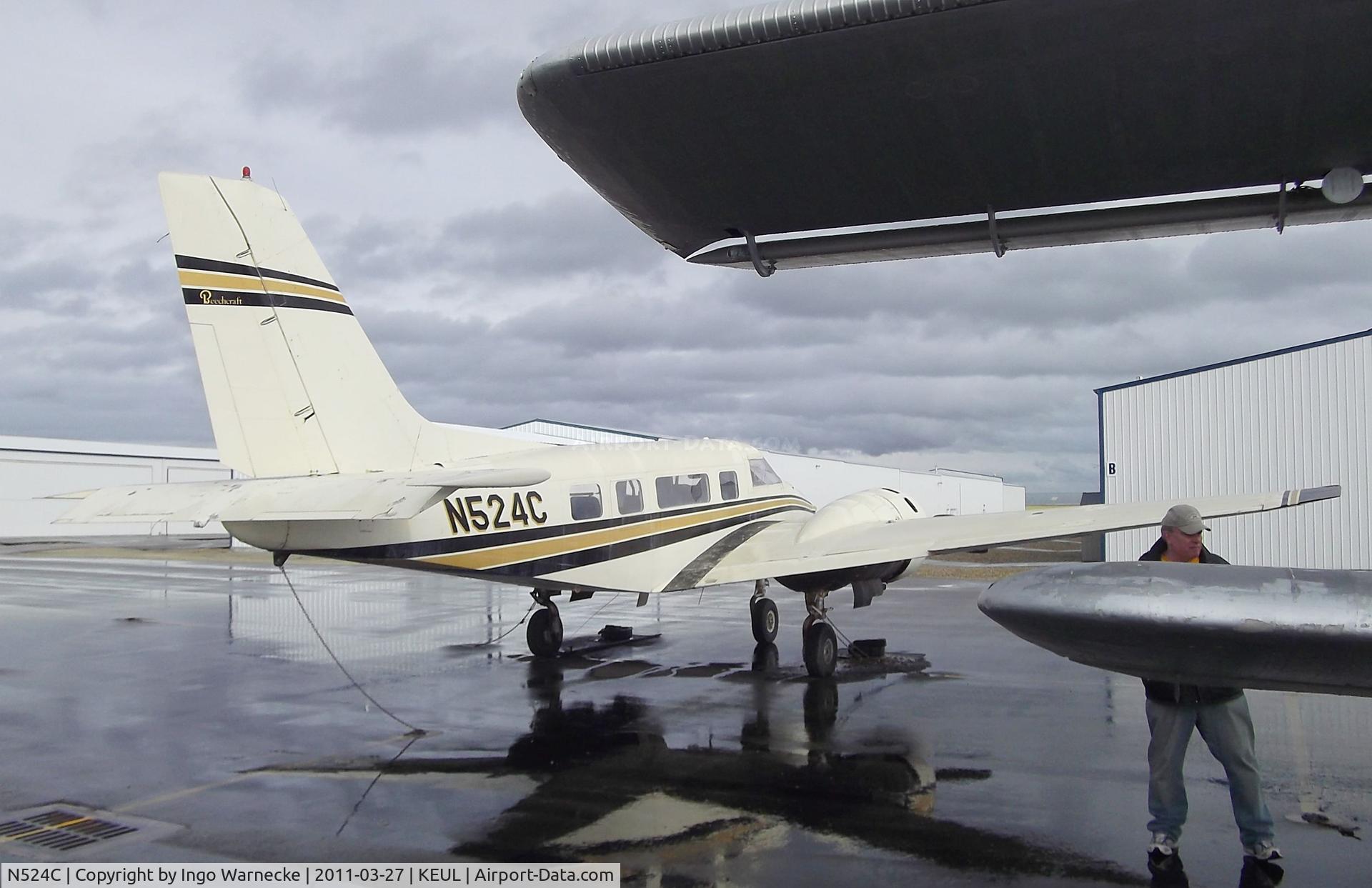 N524C, 1952 Beech C-45H Expeditor C/N AF-523, Beechcraft C-45H Tradewind conversion at Caldwell Industrial airport, Caldwell ID