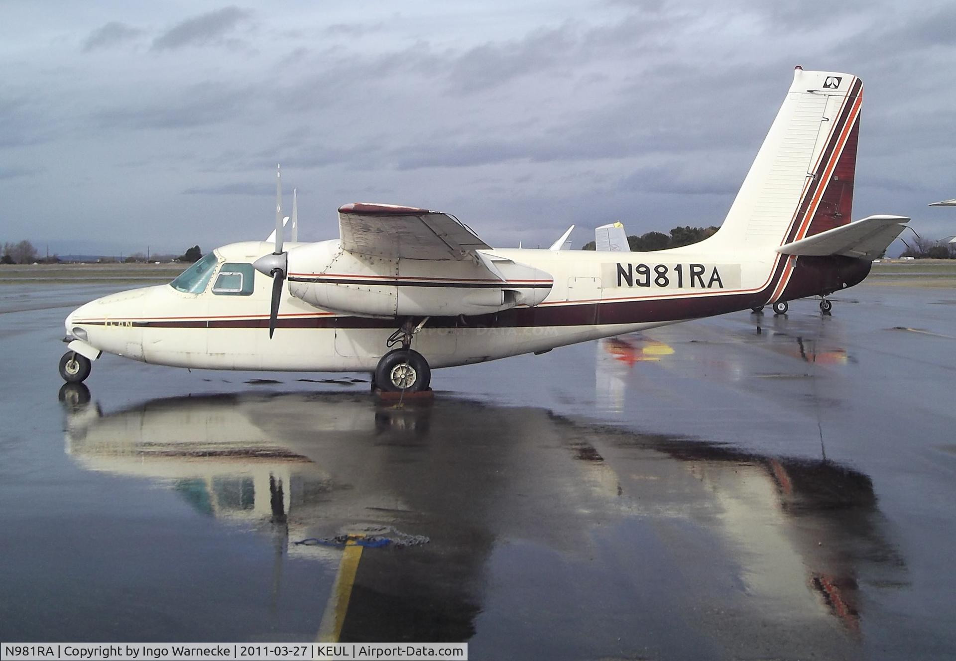 N981RA, 1956 Aero Commander 680 C/N 680-322-16, Aero Commander 680 at Caldwell Industrial airport, Caldwell ID
