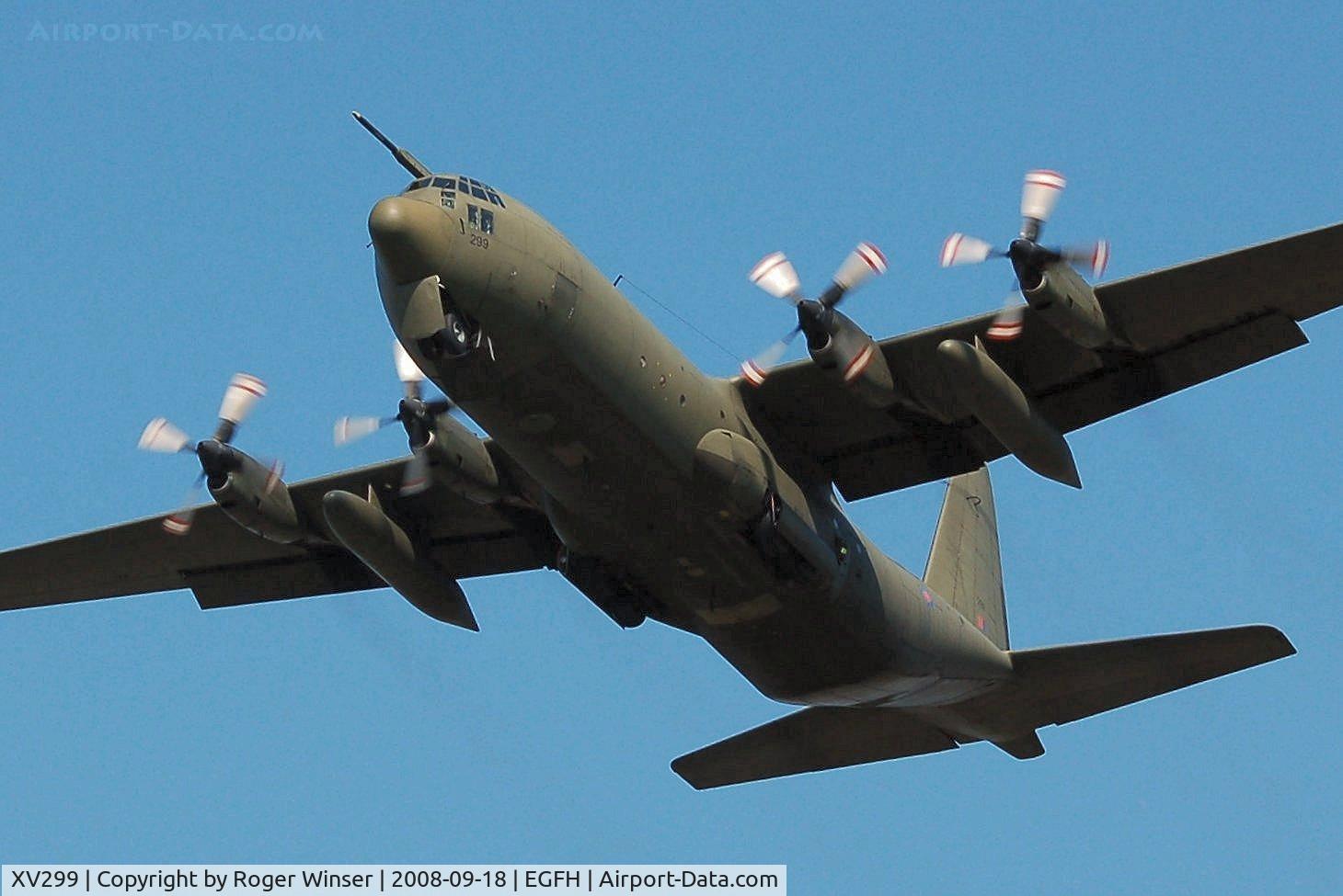 XV299, Lockheed C-130K Hercules C.3 C/N 382-4266, Low pass by RAF LTW Hercules C.3P. Scraped 6th December 2011.