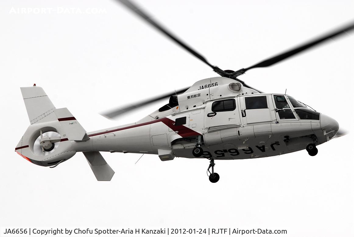 JA6656, 1991 Aerospatiale AS-365N-2 Dauphin C/N 6370, NikonD200+TAMRON AF 200-500mm F/5-6.3 LD IF