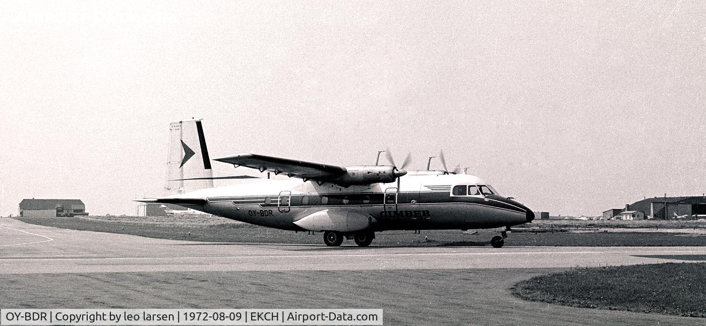 OY-BDR, 1972 Nord 262A-27 C/N 84, Copenhagen Kastrup 9.8.72