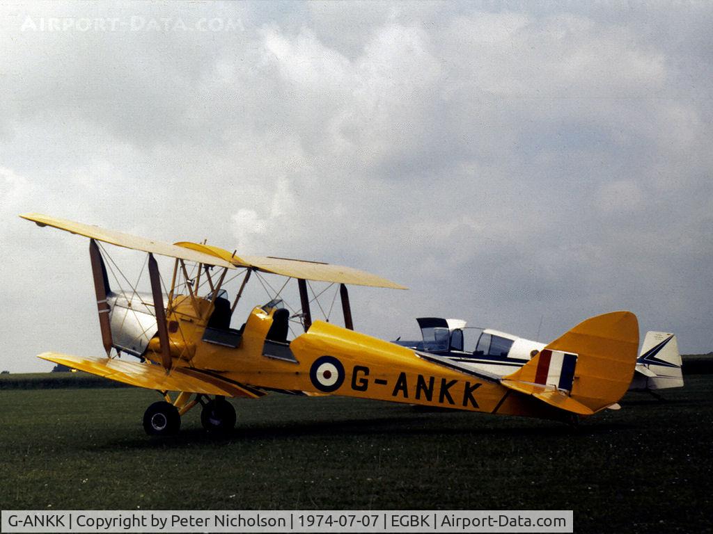 G-ANKK, 1941 De Havilland DH-82A Tiger Moth II C/N 83590, Tiger Moth seen at the 1974 Popular Flying Association Rally at Sywell