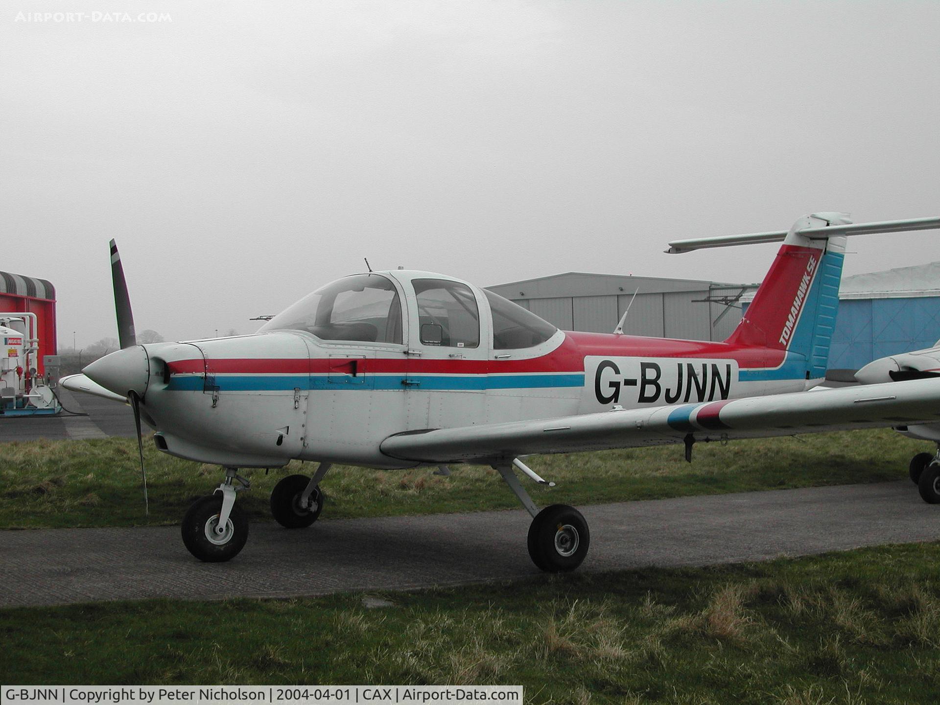 G-BJNN, 1980 Piper PA-38-112 Tomahawk Tomahawk C/N 38-80A0064, Resident PA-38 Tomahawk seen at Carlisle in the Spring of 2004.