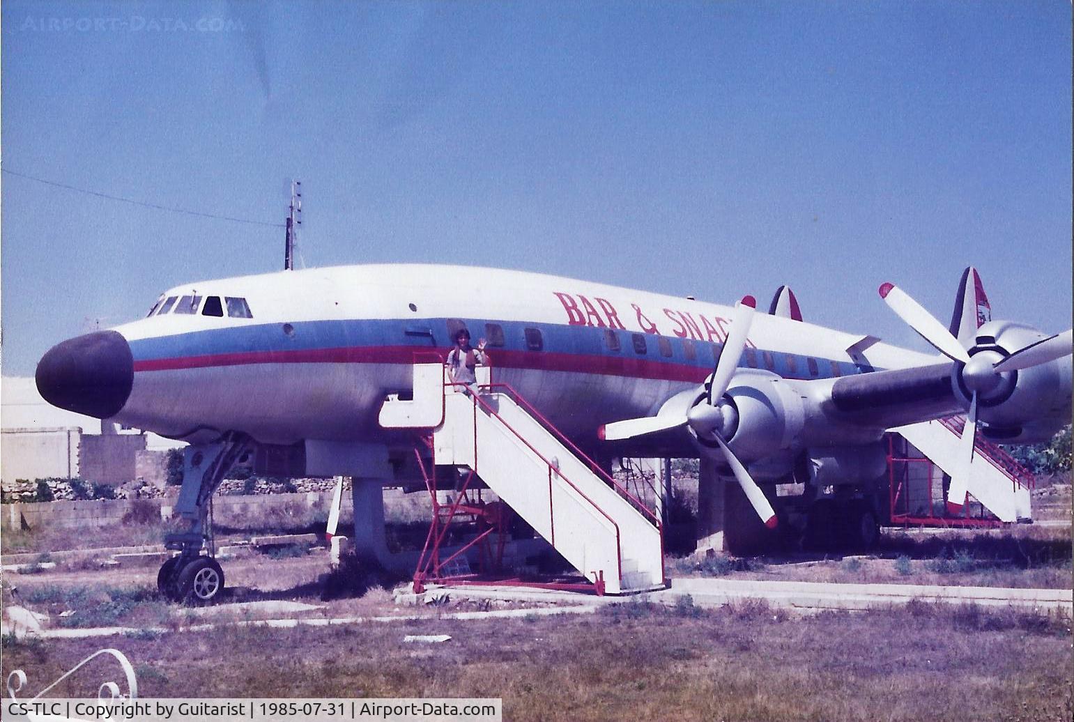CS-TLC, 1955 Lockheed L-1049G Super Constellation C/N 4618, Taken outside the airport at Luqa. 