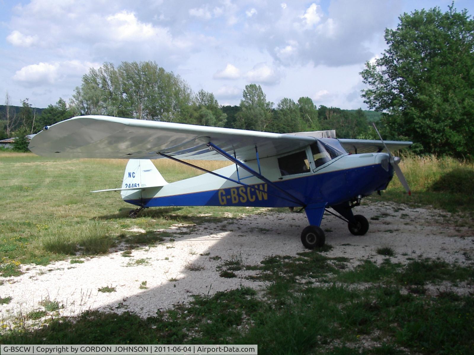 G-BSCW, 1941 Taylorcraft BC-65 C/N 1798, looking good for a 70 year old girl