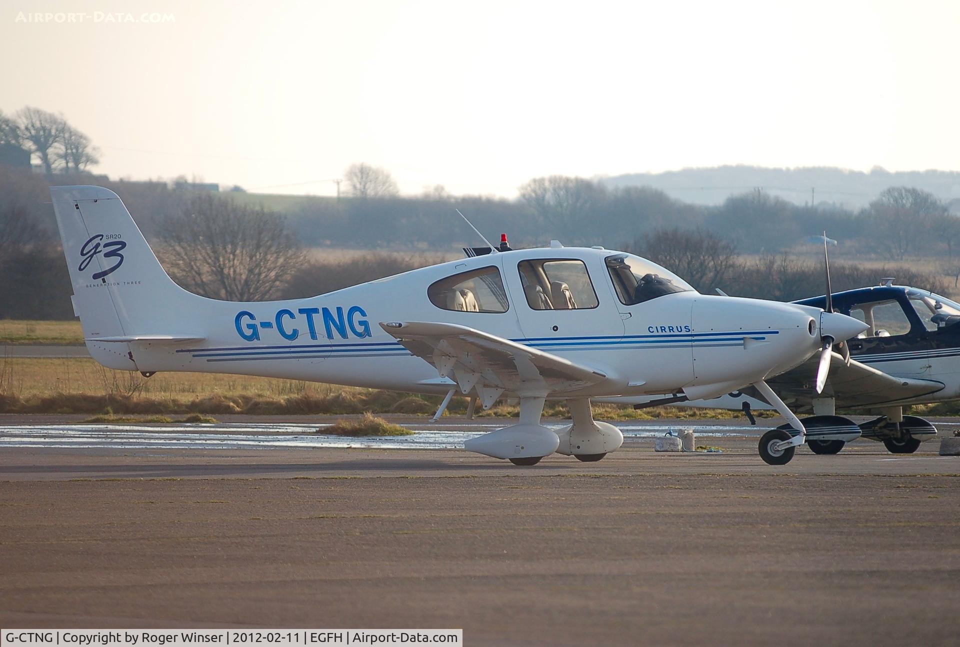 G-CTNG, 2008 Cirrus SR20 C/N 2012, Visiting SR-20 G3.