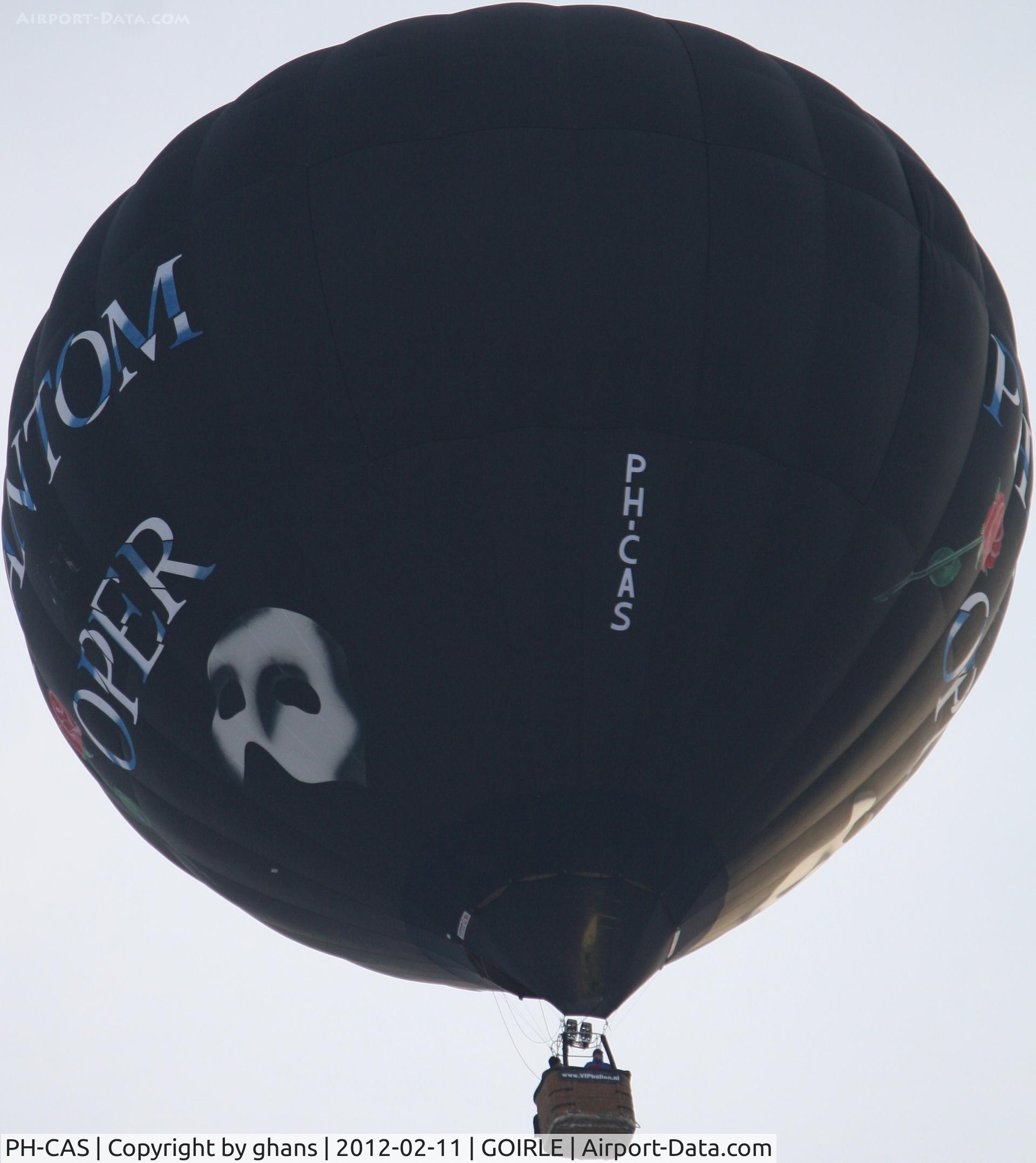 PH-CAS, 1995 Cameron Balloons N-105 C/N 3626, Ad Ballon Cup 2012 Goirle