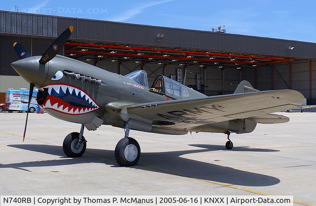 N740RB, 1944 Curtiss P-40N Warhawk C/N 33108, This aircraft crashed on 05 April 2009, into the Atlantic Ocean, off the coast of Long Island, NY. while practicing low level aerobatics.  The owner/pilot did not survive,  and the A/C was never recovered
