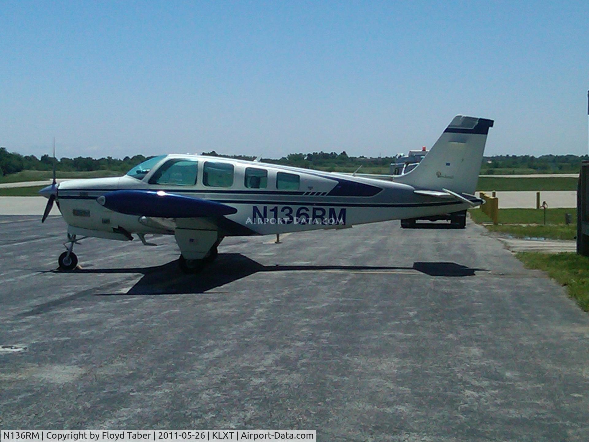 N136RM, 1980 Beech A36TC Bonanza 36 C/N EA97, On the ramp