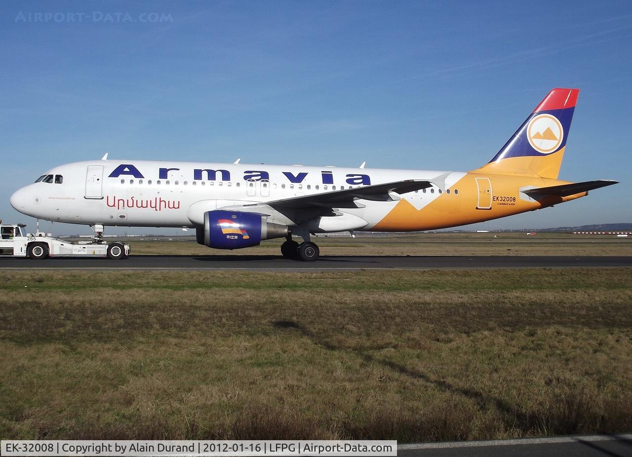 EK-32008, 1992 Airbus A320-211 C/N 229, ex VH-HYL (Ansett Airlines), moved halfway across the world when migrating to Erevan and serve Armavia in 2003 as 