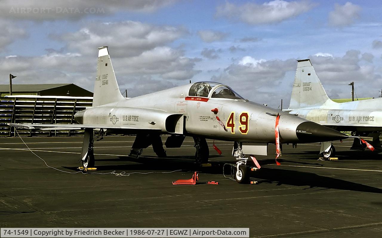 74-1549, 1974 Northrop F-5E Tiger II C/N R.1207, static display