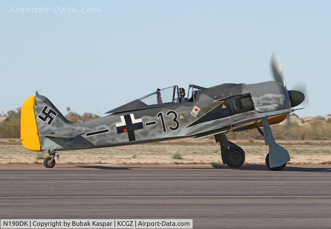 N190DK, Arado FW190A-5 C/N 1134, Casa Grande