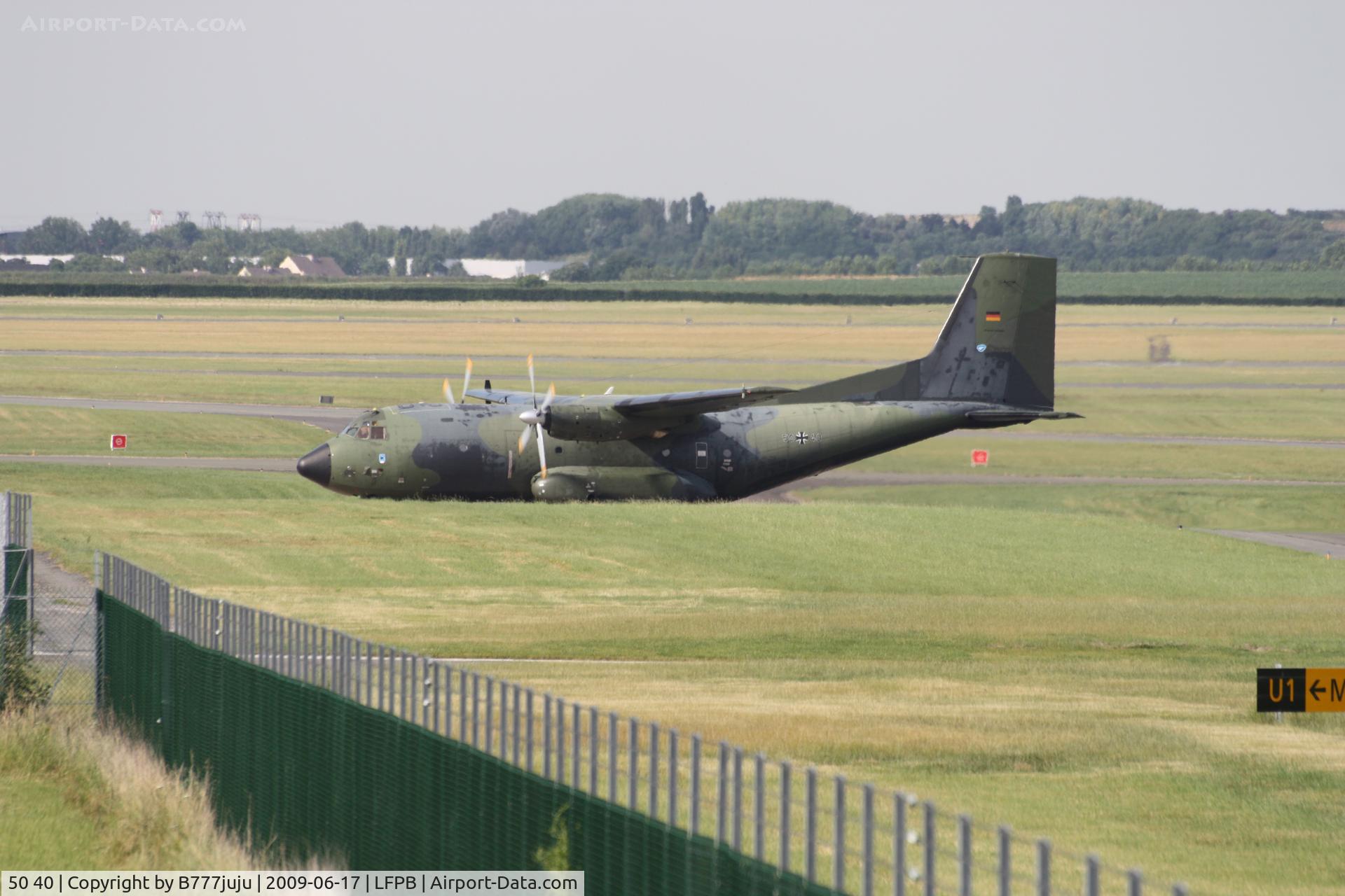 50 40, Transall C-160D C/N D62, on transit at Le Bourget during SIAE 2009