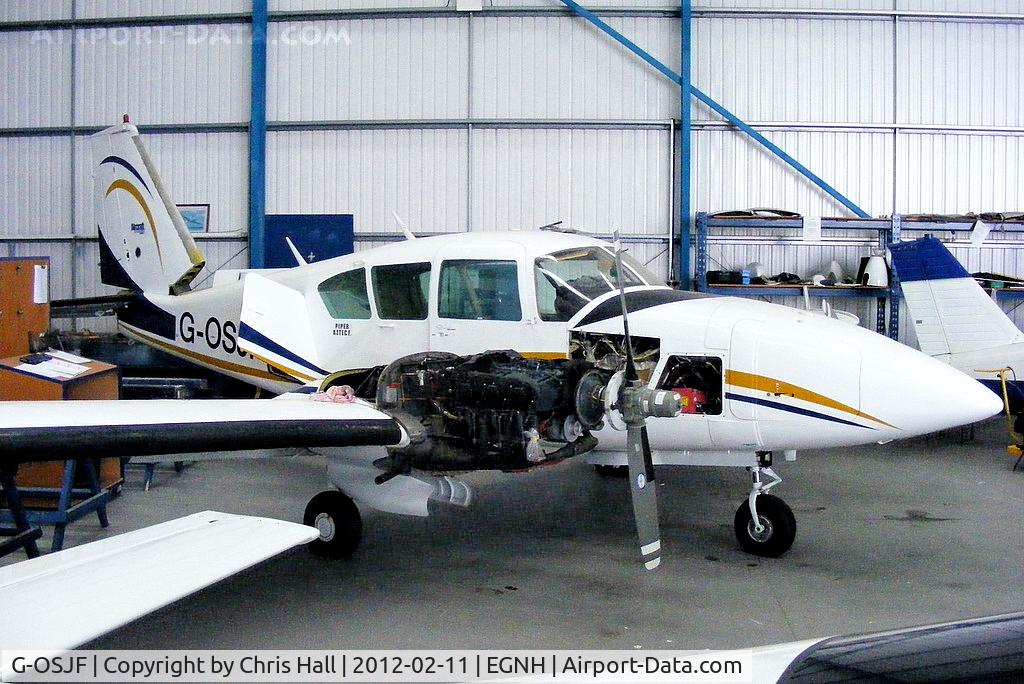 G-OSJF, 1980 Piper PA-23-250 Aztec F C/N 27-8054041, Equity Air Charter Ltd