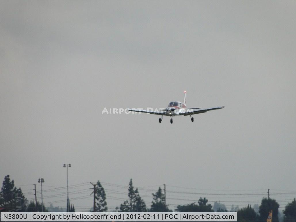 N5800U, 1967 Piper PA-28-140 Cherokee C/N 28-23502, On final to 26L