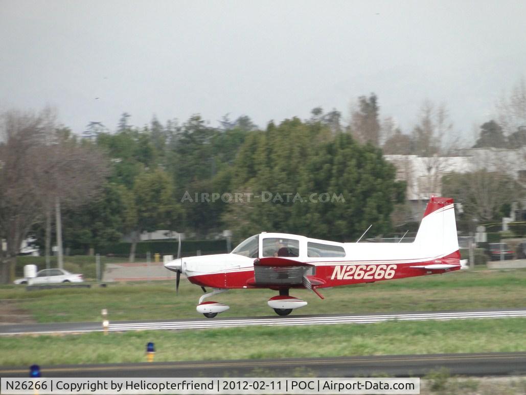 N26266, Grumman American AA-5A Cheetah C/N AA5A0496, Rolling out after landing