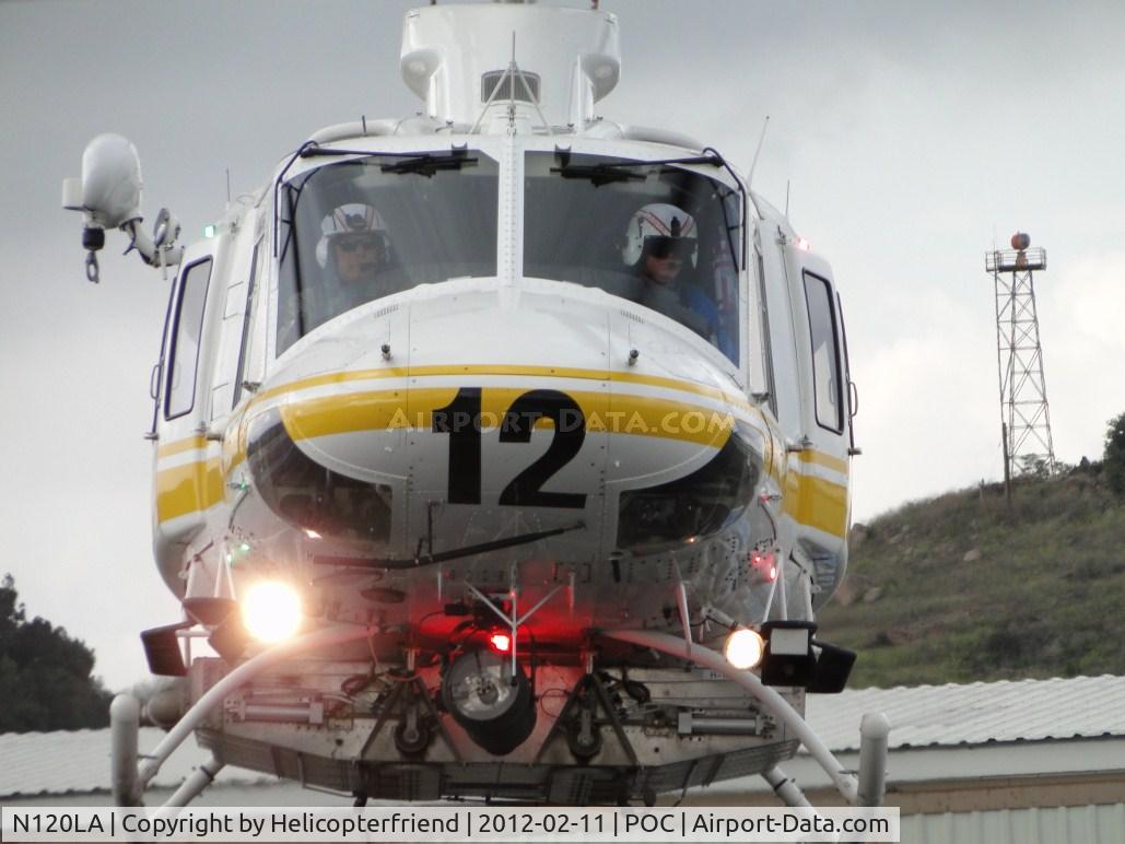 N120LA, 2007 Bell 412EP C/N 36455, After passing heipad #1, Copter 12 turned east