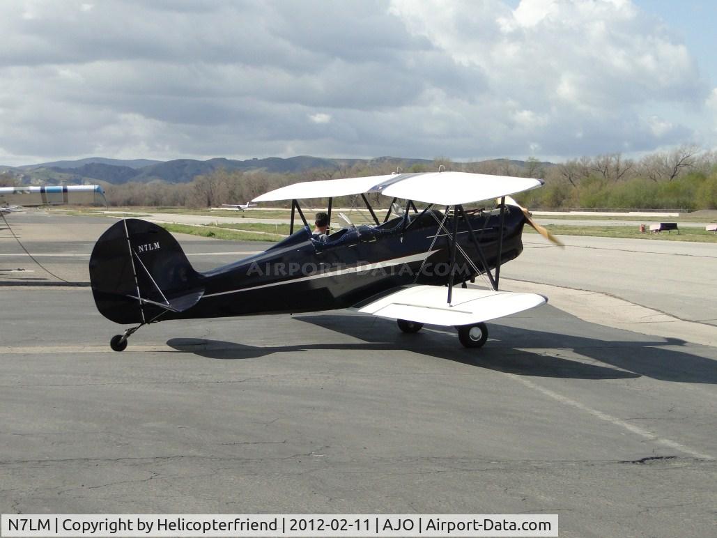 N7LM, 1979 Great Lakes 2T-1A Sport Trainer C/N 1, Turning west to taxi to fuel station