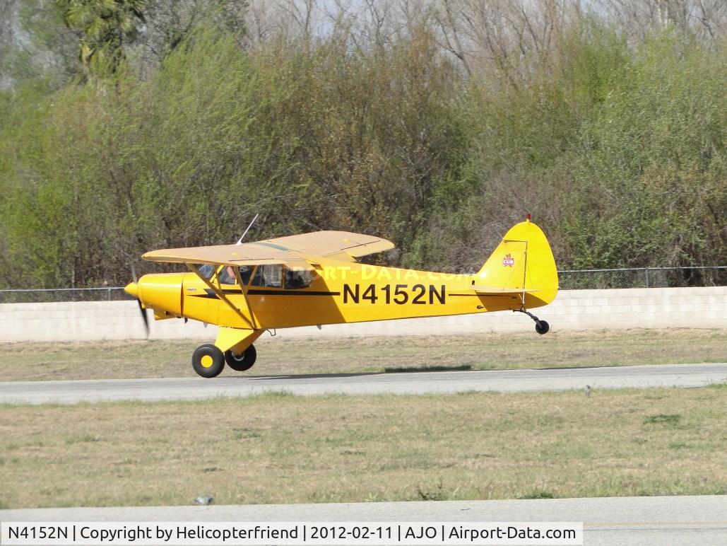 N4152N, 1989 Piper PA-18-150 Super Cub C/N 1809028, Slight gust of wind on lift off