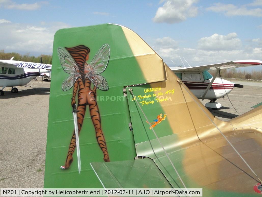 N201, 2008 Irwin Gary Tigerhawk C/N 3, Starboard side of the aircraft's tail