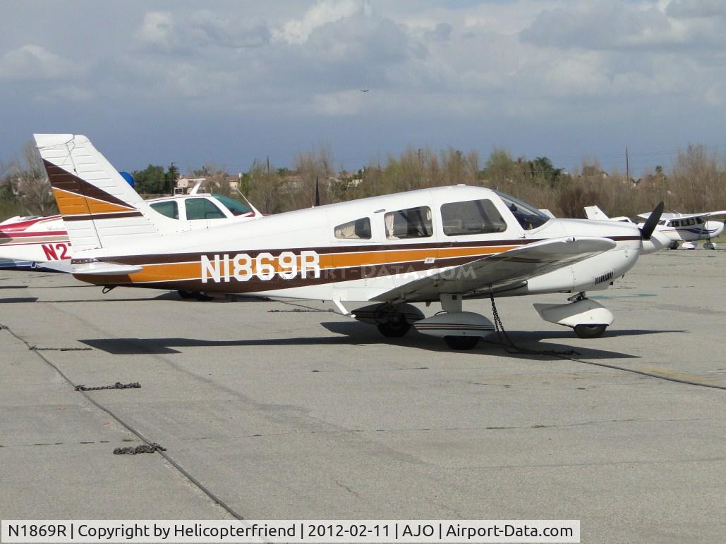 N1869R, 1975 Piper PA-28-181 C/N 28-7690060, Tied down & Parked